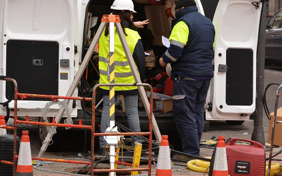 canalisation assainissement Verneuil-l'Étang